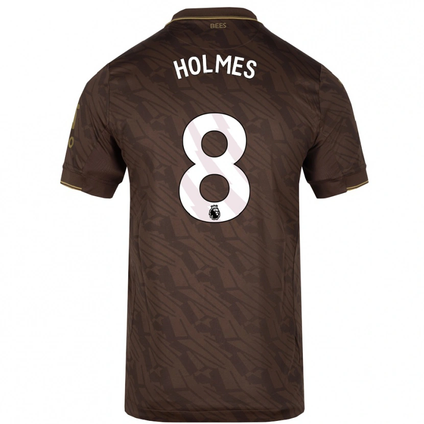 Danxen Donna Maglia Mollie Holmes #8 Marrone Oro Kit Gara Away 2025/26 Maglietta