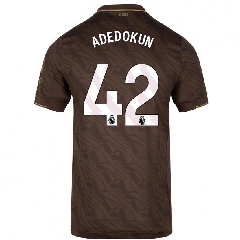 Danxen Donna Maglia Val Adedokun #42 Marrone Oro Kit Gara Away 2025/26 Maglietta