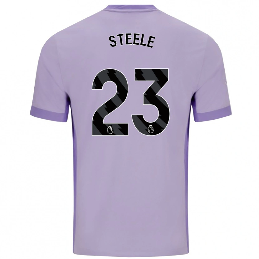 Danxen Donna Maglia Jason Steele #23 Viola Taro Bianco Kit Gara Away 2025/26 Maglietta