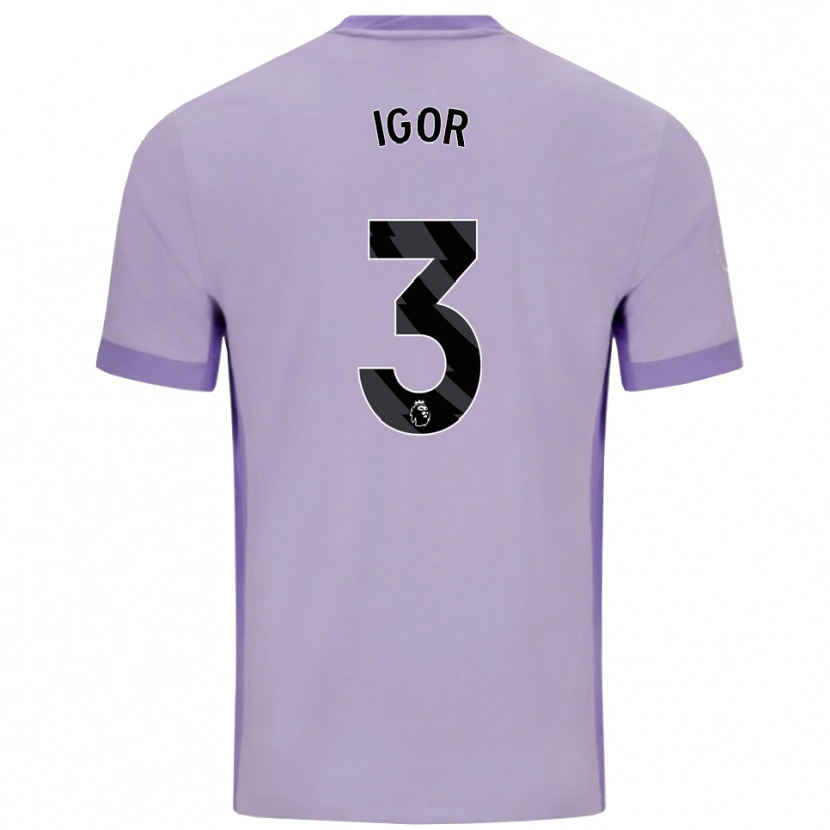 Danxen Donna Maglia Igor #3 Viola Taro Bianco Kit Gara Away 2025/26 Maglietta