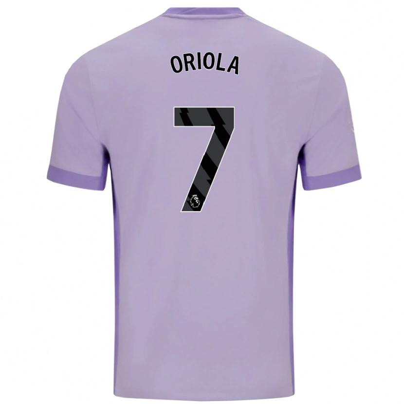 Danxen Donna Maglia Nehemiah Oriola #7 Viola Taro Bianco Kit Gara Away 2025/26 Maglietta