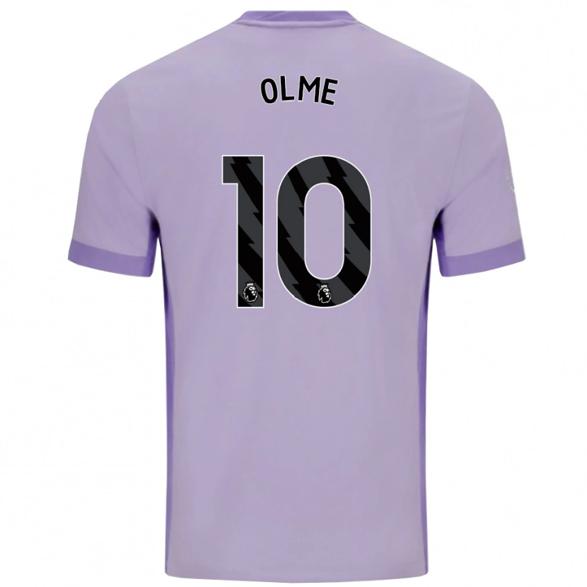Danxen Donna Maglia Julia Margareta Zigiotti Olme #10 Viola Taro Bianco Kit Gara Away 2025/26 Maglietta