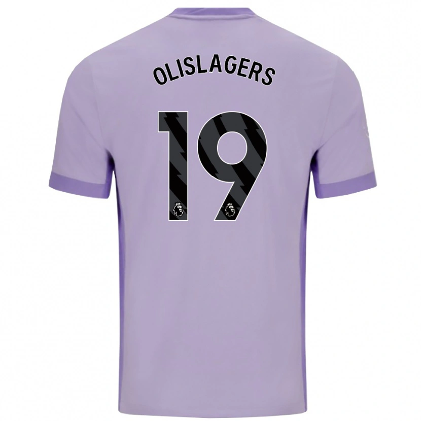 Danxen Donna Maglia Marisa Olislagers #19 Viola Taro Bianco Kit Gara Away 2025/26 Maglietta