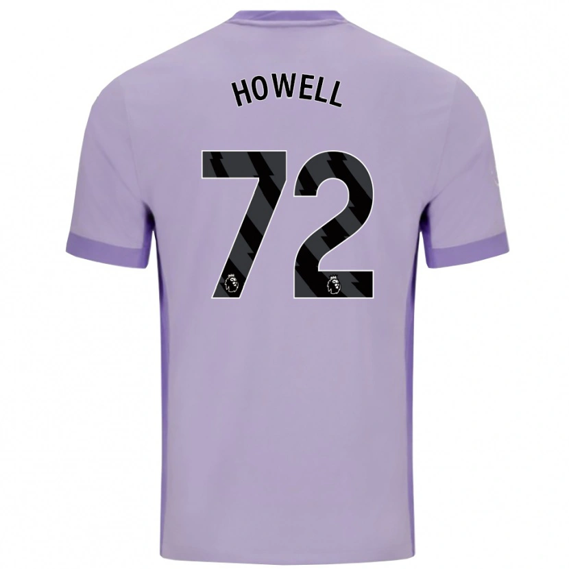 Danxen Donna Maglia Harry Howell #72 Viola Taro Bianco Kit Gara Away 2025/26 Maglietta