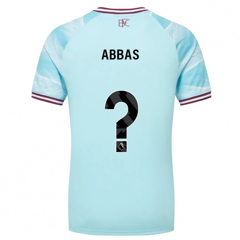 Danxen Donna Maglia Adam Abbas #0 Azzurro Borgogna Kit Gara Away 2025/26 Maglietta