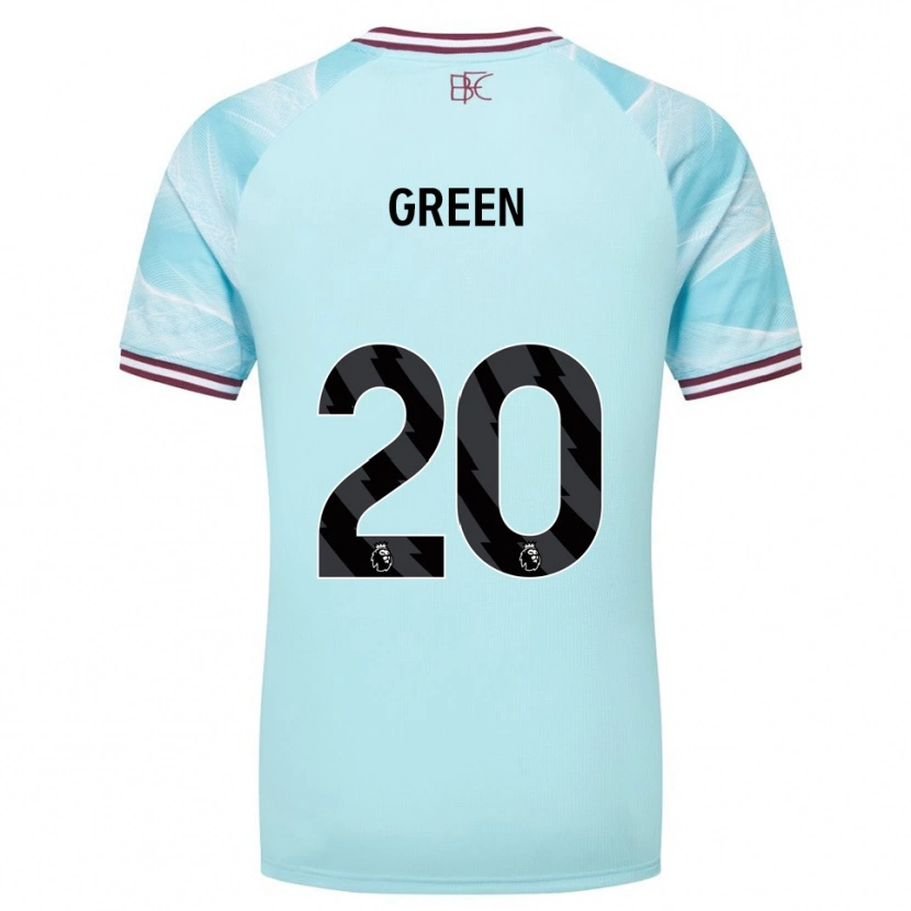 Danxen Donna Maglia Etienne Green #20 Azzurro Borgogna Kit Gara Away 2025/26 Maglietta