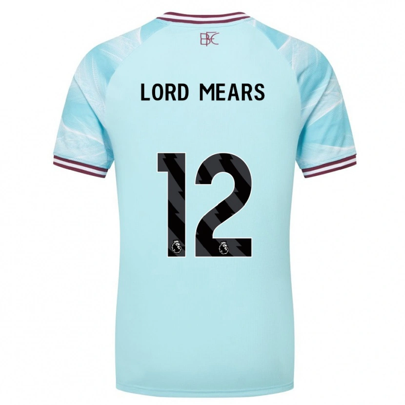 Danxen Donna Maglia Rhema Lord-Mears #12 Azzurro Borgogna Kit Gara Away 2025/26 Maglietta