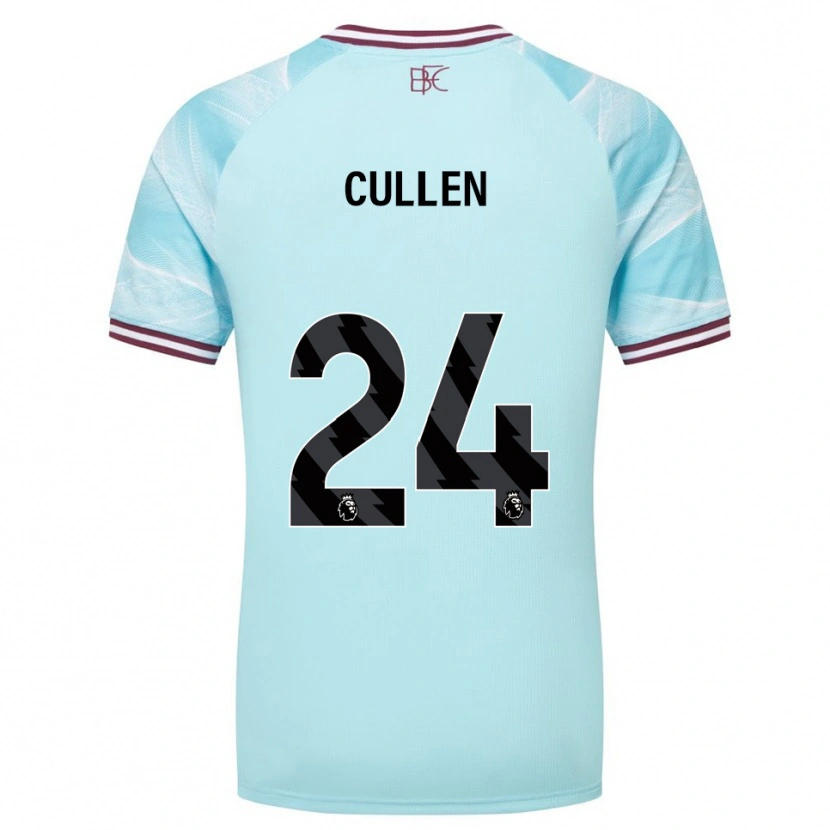 Danxen Donna Maglia Josh Cullen #24 Azzurro Borgogna Kit Gara Away 2025/26 Maglietta