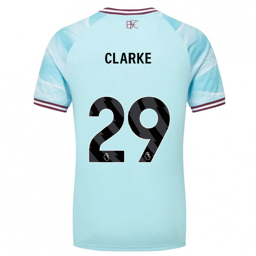 Danxen Donna Maglia Abby Clarke #29 Azzurro Borgogna Kit Gara Away 2025/26 Maglietta