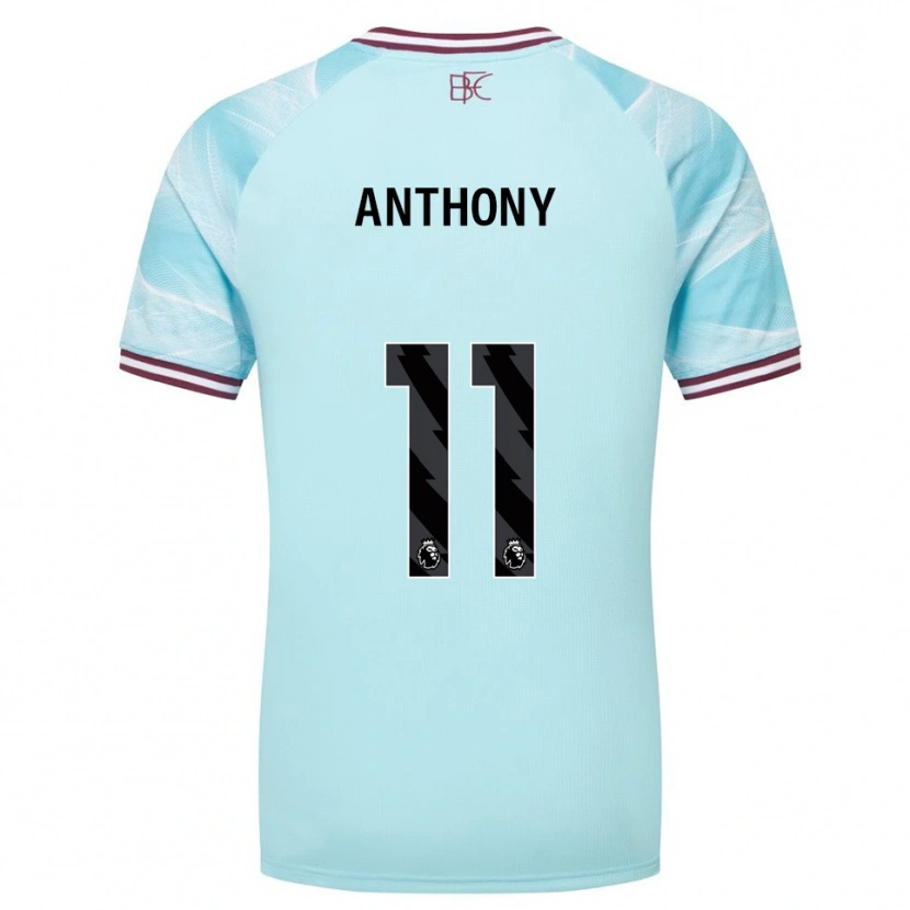 Danxen Donna Maglia Jaidon Anthony #11 Azzurro Borgogna Kit Gara Away 2025/26 Maglietta