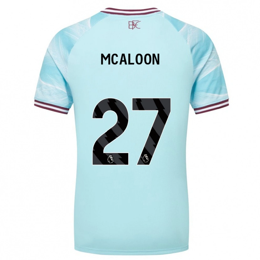 Danxen Donna Maglia Naoisha Mcaloon #27 Azzurro Borgogna Kit Gara Away 2025/26 Maglietta