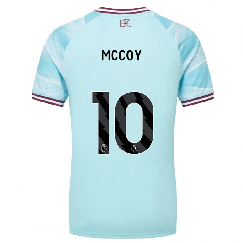 Danxen Donna Maglia Adam Mccoy #10 Azzurro Borgogna Kit Gara Away 2025/26 Maglietta