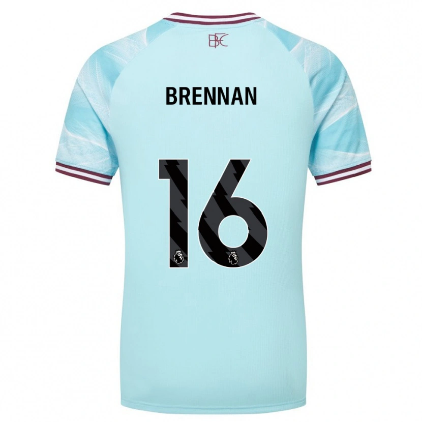 Danxen Donna Maglia Corey Brennan #16 Azzurro Borgogna Kit Gara Away 2025/26 Maglietta