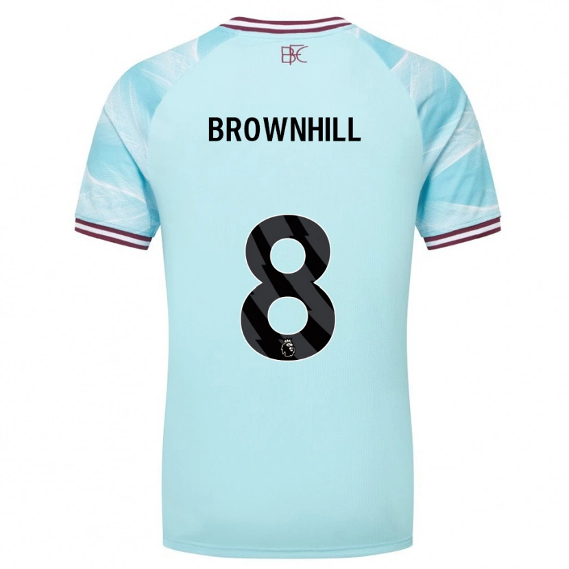 Danxen Donna Maglia Josh Brownhill #8 Azzurro Borgogna Kit Gara Away 2025/26 Maglietta