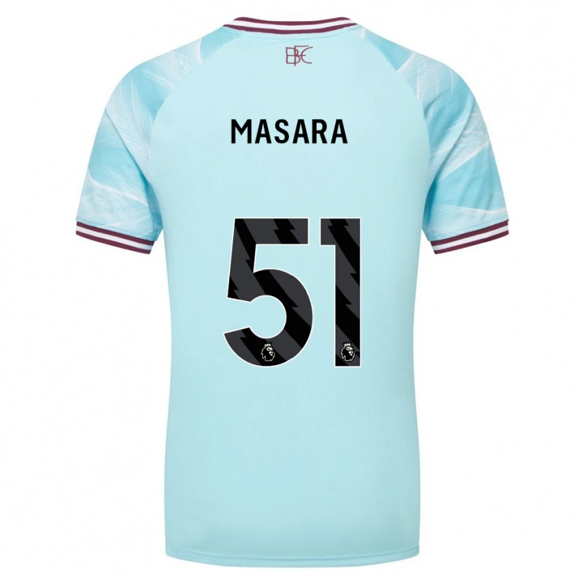 Danxen Donna Maglia Vernon Masara #51 Azzurro Borgogna Kit Gara Away 2025/26 Maglietta