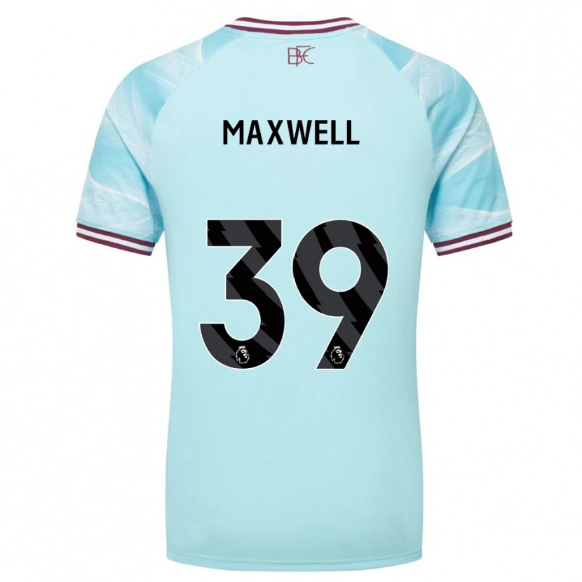 Danxen Donna Maglia Danielle Maxwell #39 Azzurro Borgogna Kit Gara Away 2025/26 Maglietta