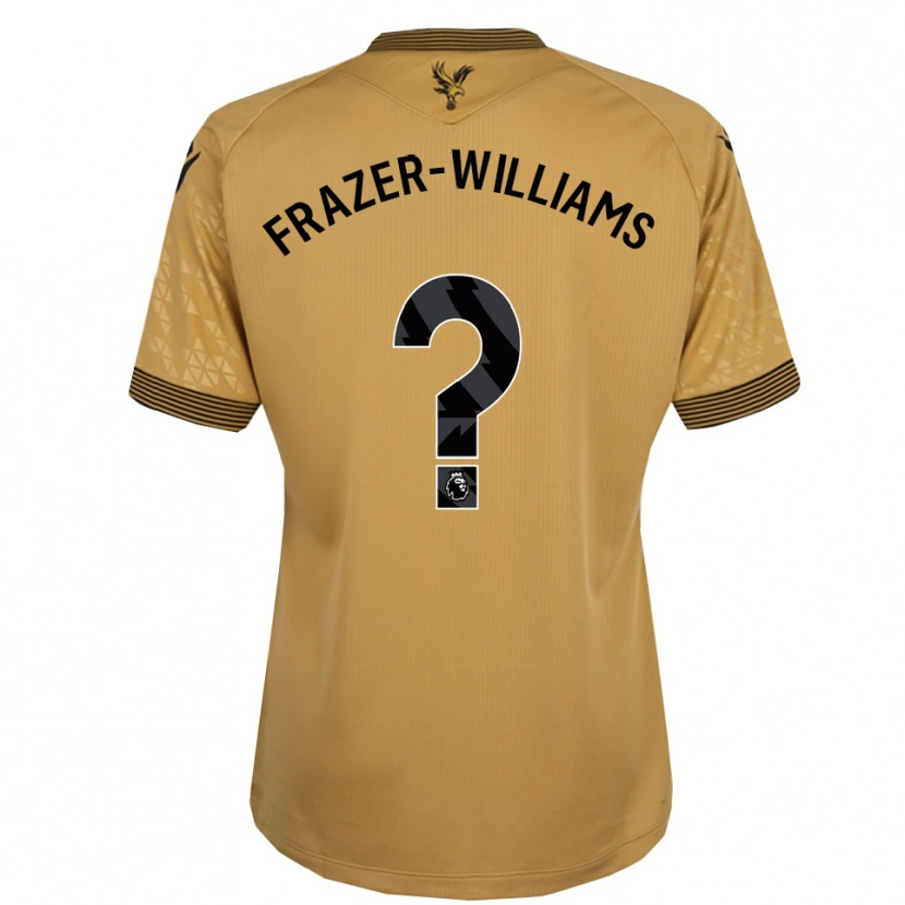 Danxen Donna Maglia Khyan Frazer-Williams #0 Oro Nero Kit Gara Away 2025/26 Maglietta