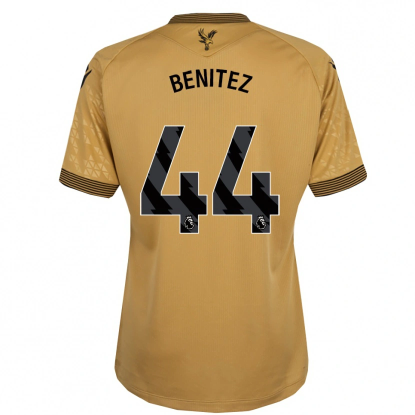 Danxen Donna Maglia Walter Benítez #44 Oro Nero Kit Gara Away 2025/26 Maglietta
