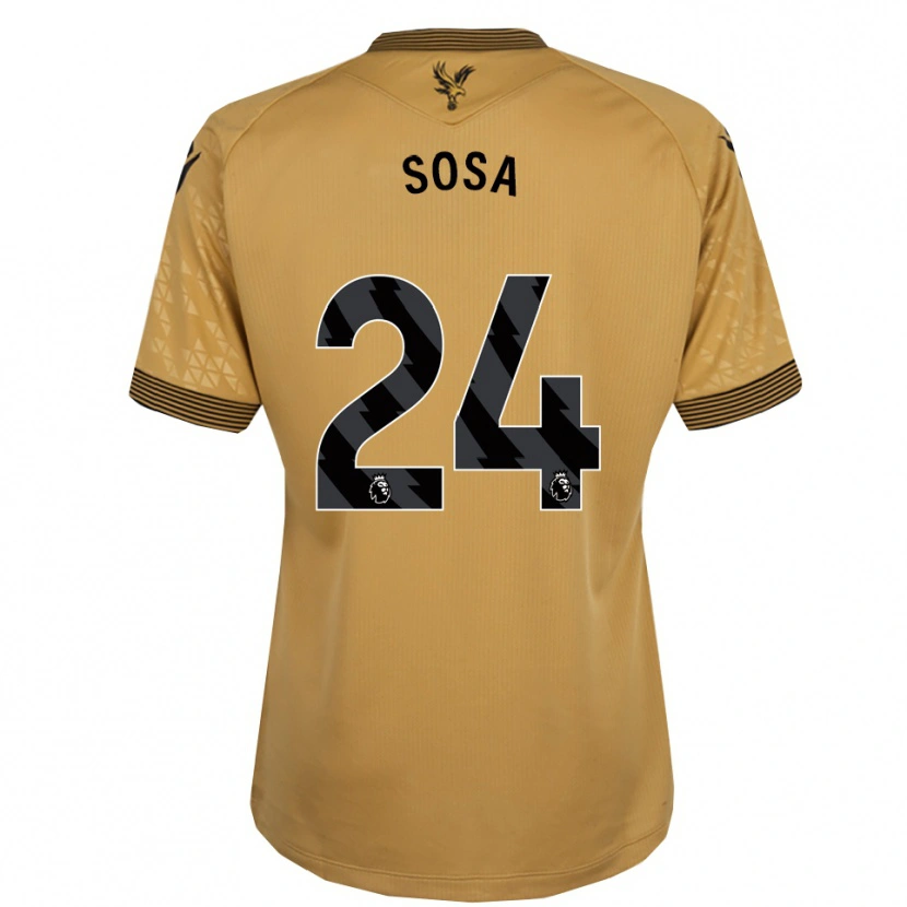 Danxen Donna Maglia Borna Sosa #24 Oro Nero Kit Gara Away 2025/26 Maglietta