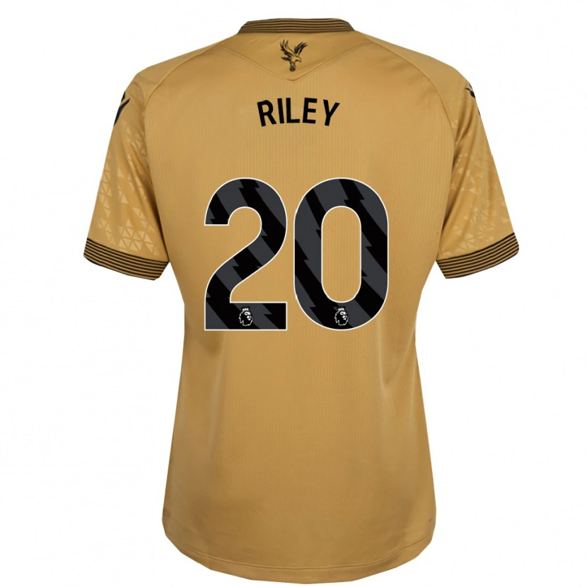 Danxen Donna Maglia Indiah-Paige Riley #20 Oro Nero Kit Gara Away 2025/26 Maglietta