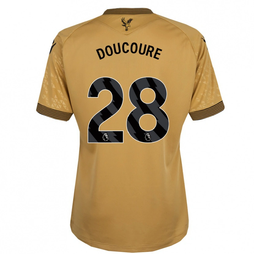 Danxen Donna Maglia Cheick Doucouré #28 Oro Nero Kit Gara Away 2025/26 Maglietta