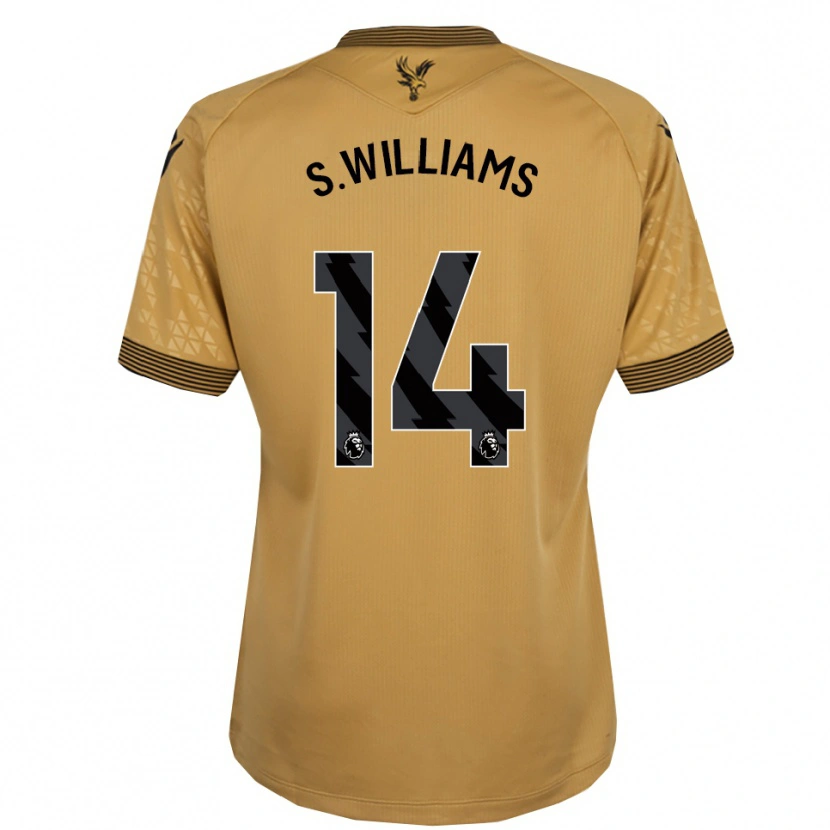 Danxen Donna Maglia Seb Williams #14 Oro Nero Kit Gara Away 2025/26 Maglietta