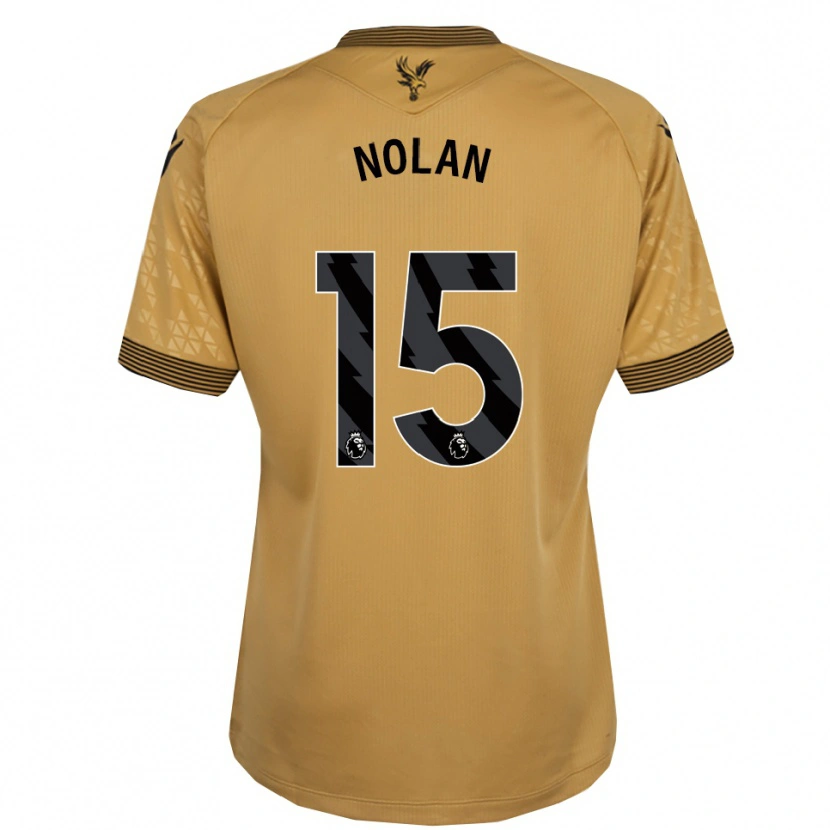 Danxen Donna Maglia Hayley Nolan #15 Oro Nero Kit Gara Away 2025/26 Maglietta