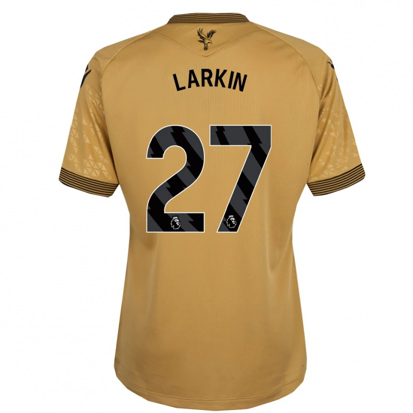Danxen Donna Maglia Abbie Larkin #27 Oro Nero Kit Gara Away 2025/26 Maglietta