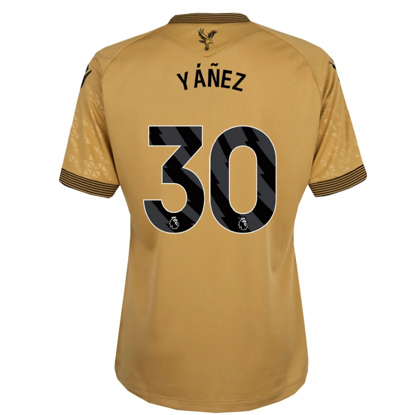 Danxen Donna Maglia Shae Yáñez #30 Oro Nero Kit Gara Away 2025/26 Maglietta