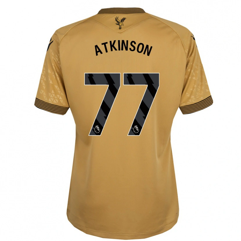 Danxen Donna Maglia Isibeal Atkinson #77 Oro Nero Kit Gara Away 2025/26 Maglietta