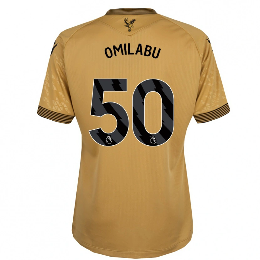 Danxen Donna Maglia David Omilabu #50 Oro Nero Kit Gara Away 2025/26 Maglietta