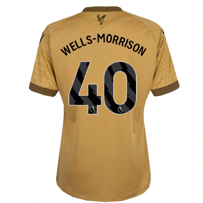 Danxen Donna Maglia Jack Wells-Morrison #40 Oro Nero Kit Gara Away 2025/26 Maglietta