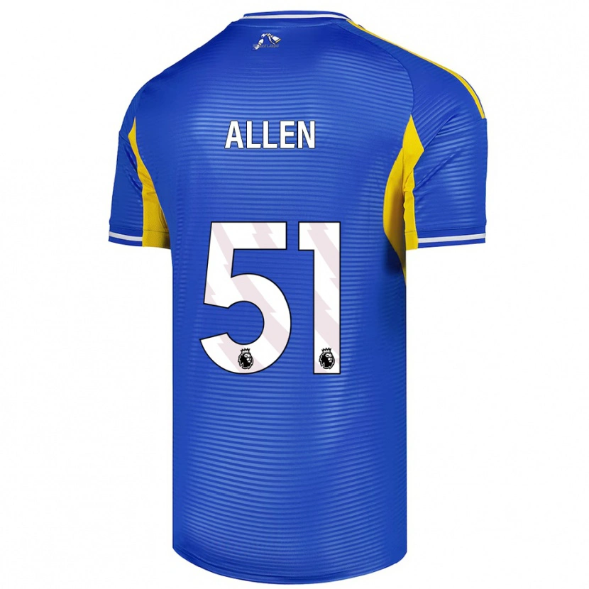 Danxen Donna Maglia Charlie Allen #51 Blu Giallo Kit Gara Away 2025/26 Maglietta