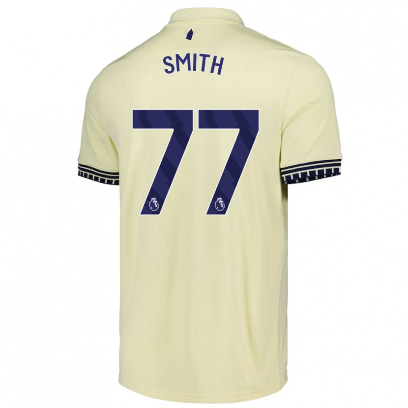 Danxen Donna Maglia Odin Samuels-Smith #77 Bianco Sporco Nero Kit Gara Away 2025/26 Maglietta