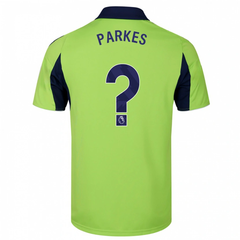 Danxen Donna Maglia Stefan Parkes #0 Verde Navy Bianco Kit Gara Away 2025/26 Maglietta