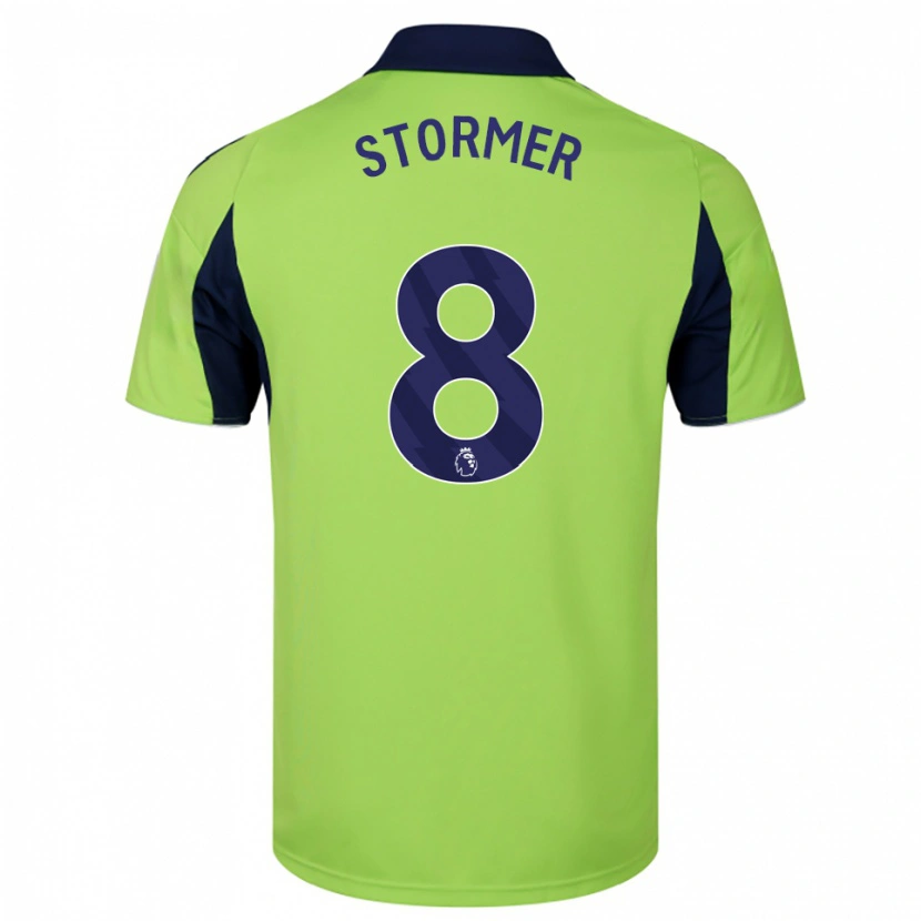 Danxen Donna Maglia Becky Stormer #8 Verde Navy Bianco Kit Gara Away 2025/26 Maglietta