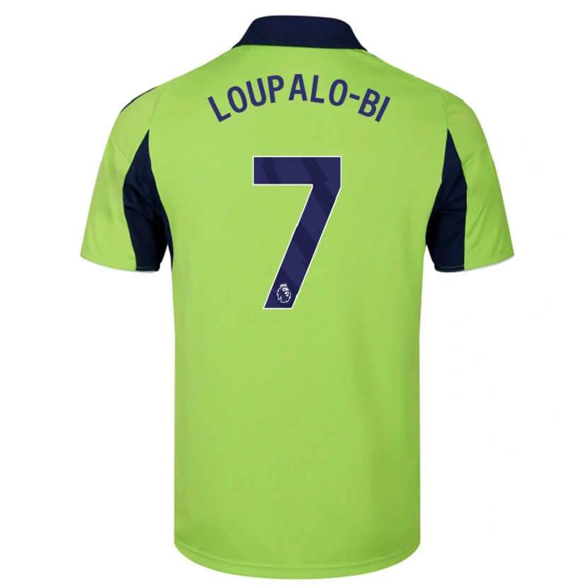 Danxen Donna Maglia Aaron Loupalo-Bi #7 Verde Navy Bianco Kit Gara Away 2025/26 Maglietta