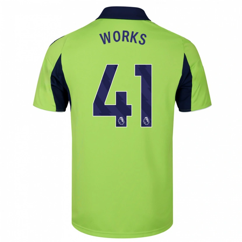 Danxen Donna Maglia Terrell Works #41 Verde Navy Bianco Kit Gara Away 2025/26 Maglietta