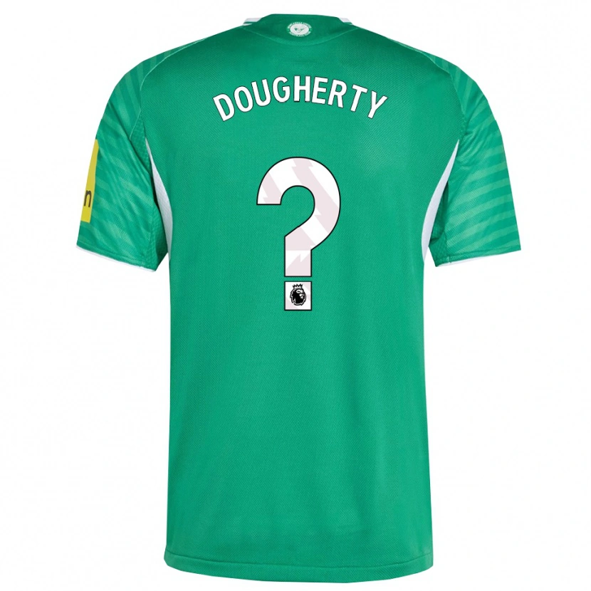 Danxen Donna Maglia Ryan Dougherty #0 Verde Bianco Kit Gara Away 2025/26 Maglietta