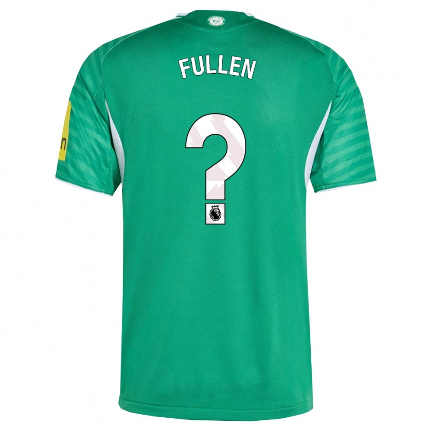 Danxen Donna Maglia Ethan Fullen #0 Verde Bianco Kit Gara Away 2025/26 Maglietta