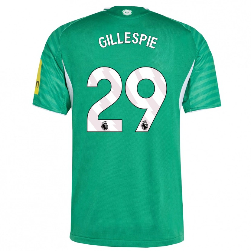 Danxen Donna Maglia Mark Gillespie #29 Verde Bianco Kit Gara Away 2025/26 Maglietta