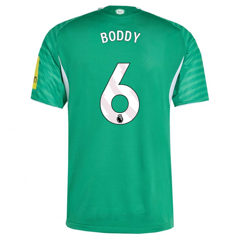 Danxen Donna Maglia Elysia Boddy #6 Verde Bianco Kit Gara Away 2025/26 Maglietta