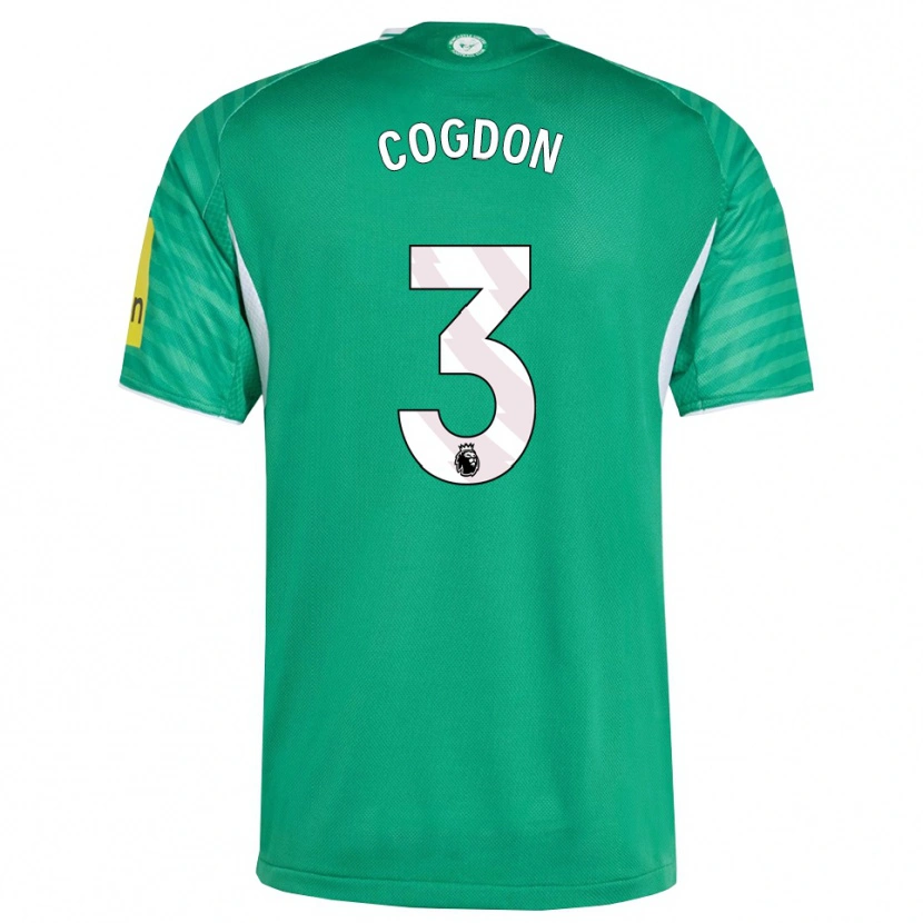 Danxen Donna Maglia Jude Cogdon #3 Verde Bianco Kit Gara Away 2025/26 Maglietta