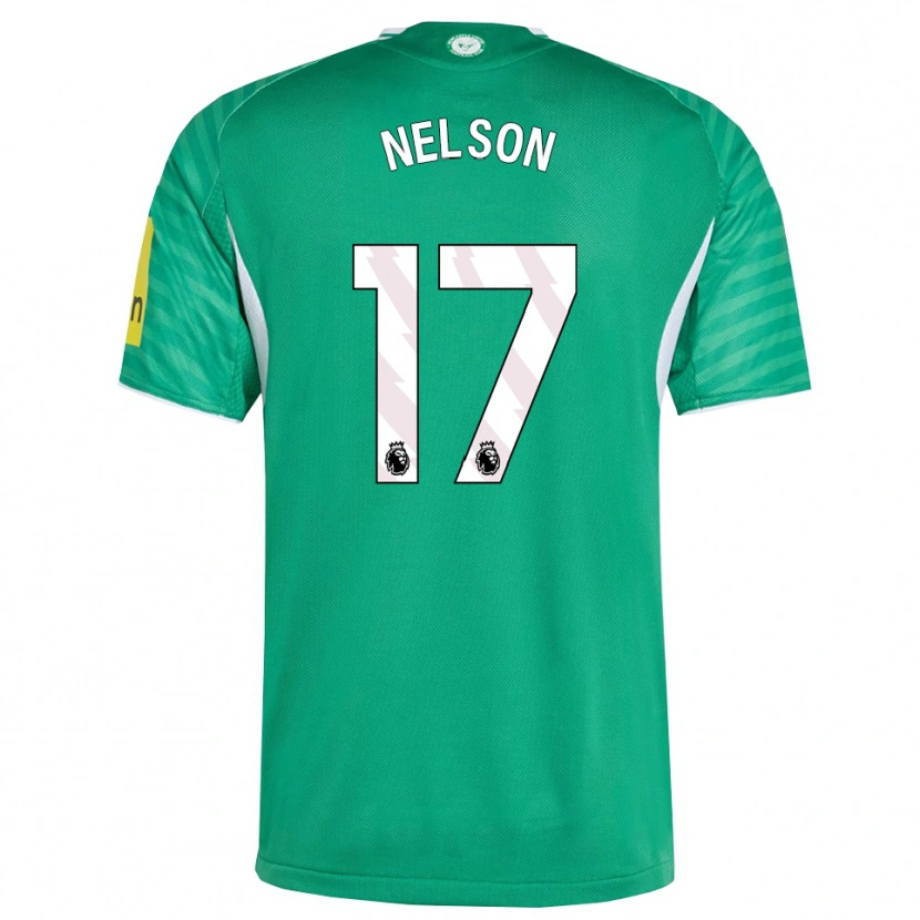 Danxen Donna Maglia Erin Nelson #17 Verde Bianco Kit Gara Away 2025/26 Maglietta