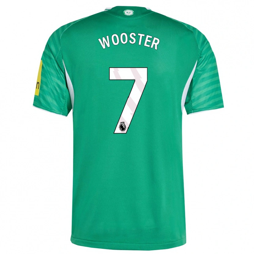 Danxen Donna Maglia Kacey Wooster #7 Verde Bianco Kit Gara Away 2025/26 Maglietta