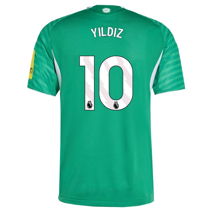 Danxen Donna Maglia Baran Yıldız #10 Verde Bianco Kit Gara Away 2025/26 Maglietta