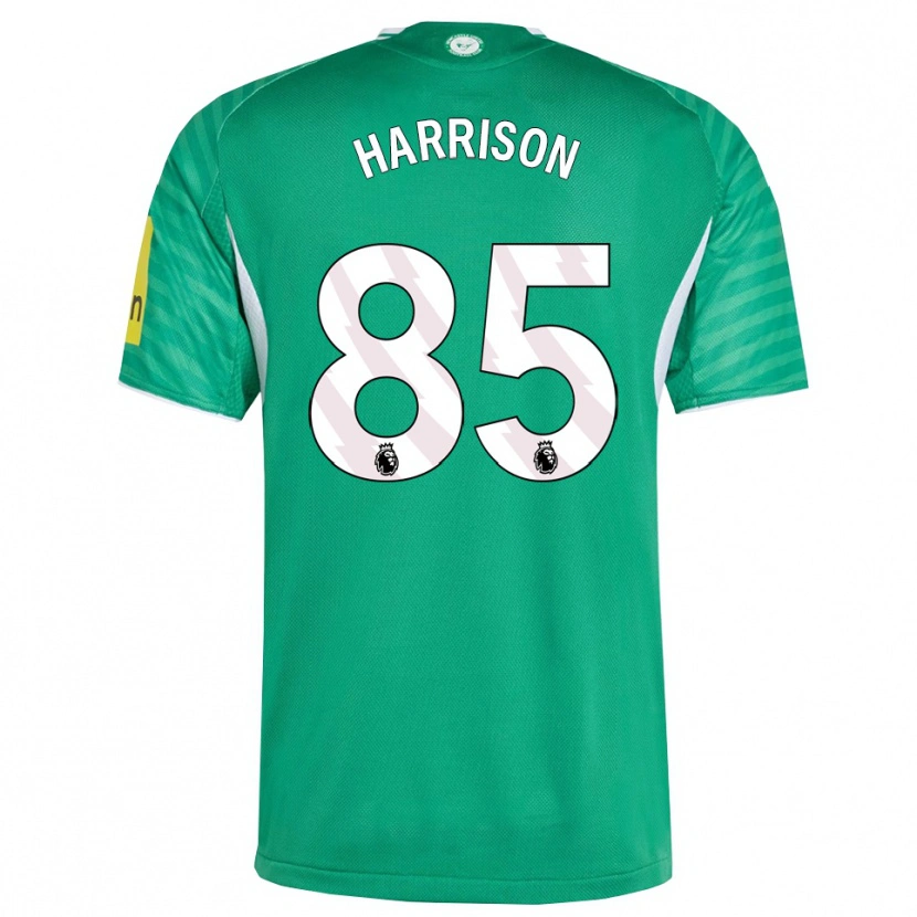 Danxen Donna Maglia Adam Harrison #85 Verde Bianco Kit Gara Away 2025/26 Maglietta