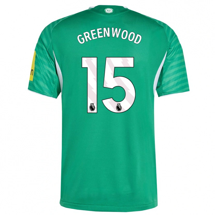 Danxen Donna Maglia Hannah Greenwood #15 Verde Bianco Kit Gara Away 2025/26 Maglietta