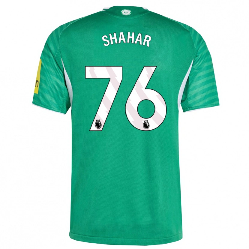 Danxen Donna Maglia Leo Shahar #76 Verde Bianco Kit Gara Away 2025/26 Maglietta