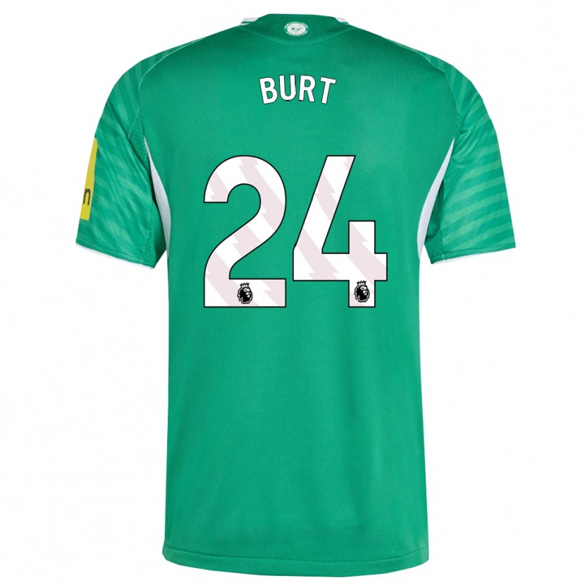 Danxen Donna Maglia Daisy Burt #24 Verde Bianco Kit Gara Away 2025/26 Maglietta